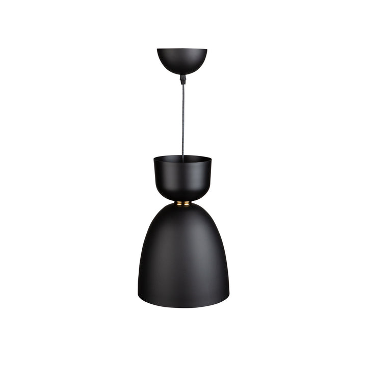 Artcraft Canada - SC13291BK - One Light Pendant - Tempo - Matte Black and Brass