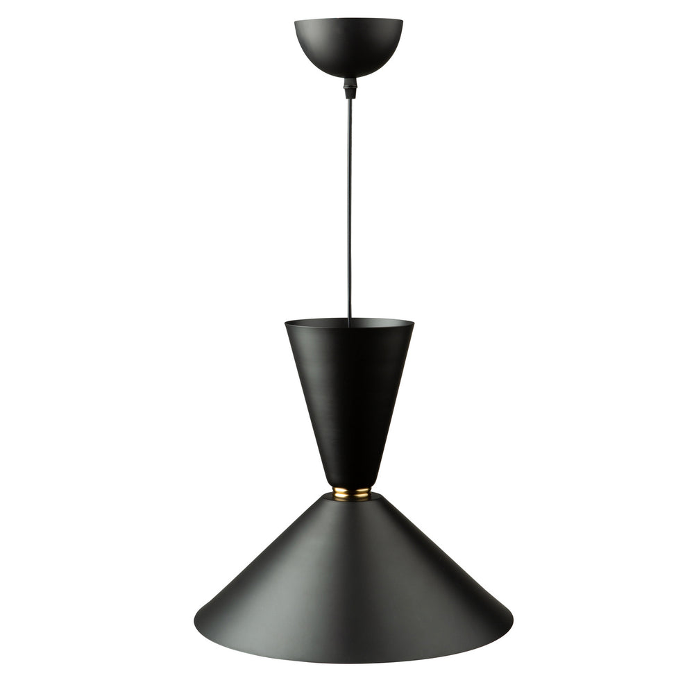 Artcraft Canada - SC13292BK - One Light Pendant - Tempo - Matte Black and Brass