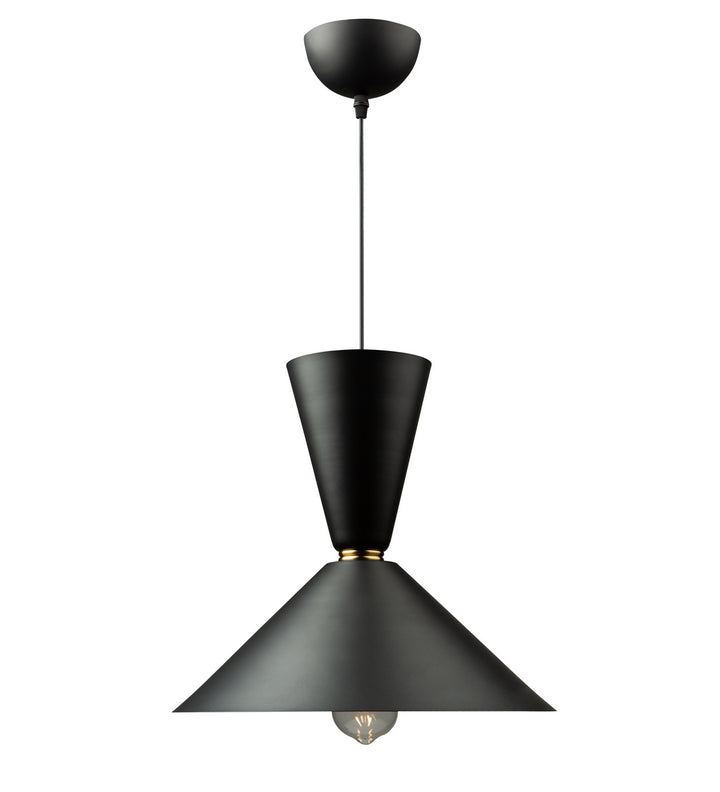 Artcraft Canada - SC13292BK - One Light Pendant - Tempo - Matte Black and Brass