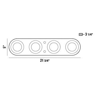 Eurofase Canada - 33619-025 - NYMARK,4LT LED SURFACE MNT,BLK - NYMARK - Blakc