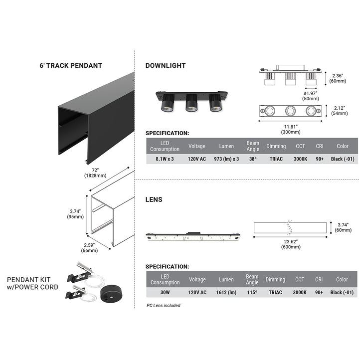 Eurofase Canada - 38455-018 - LED Pendant - Black