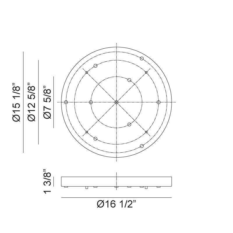 Matteo Canada - CP0129OR - Canopy - Multi Ceiling Canopy (Line Voltage) - Oxidized Rose