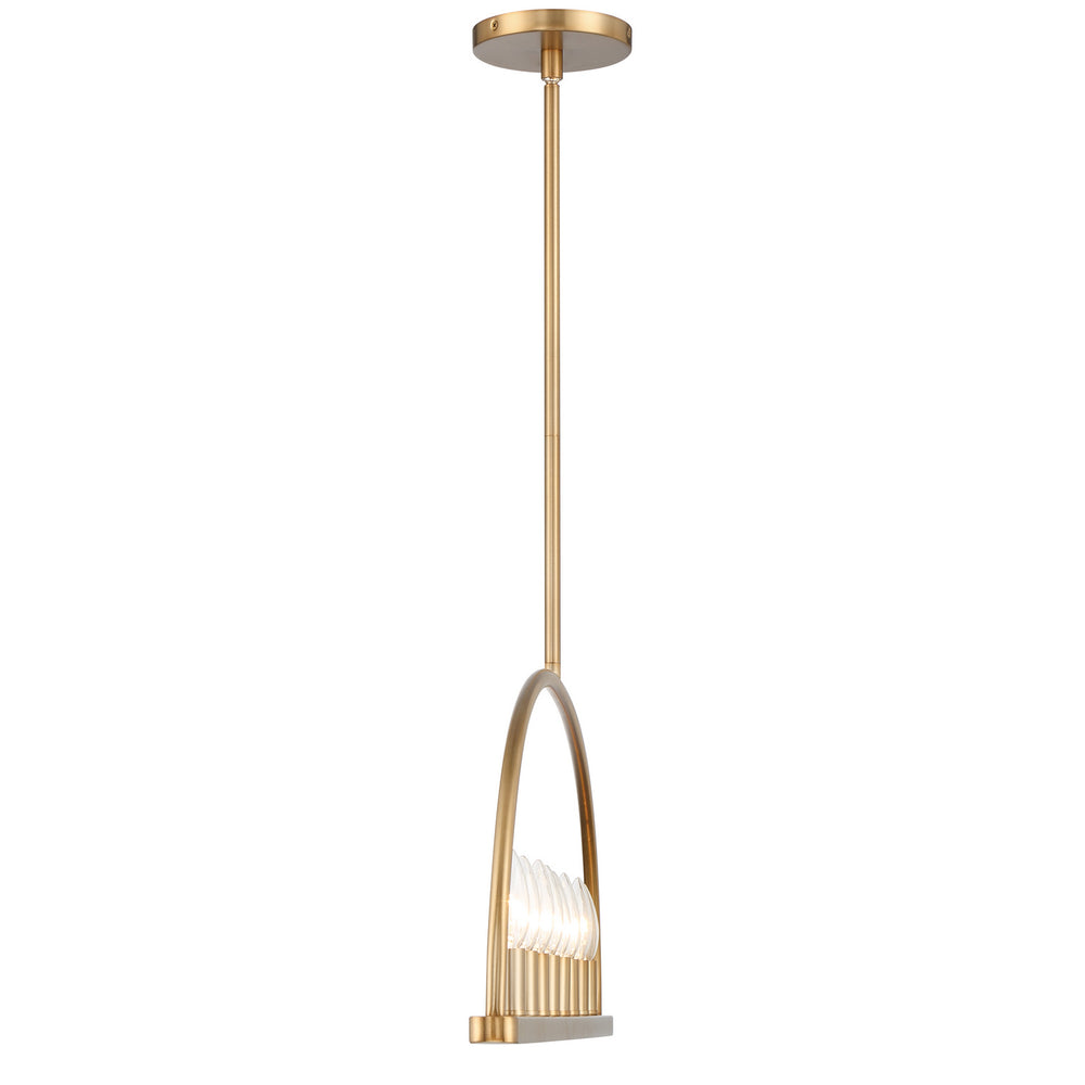 Crystorama - ABB-3007-VG - Eight Light Chandelier - Abbott - Vibrant Gold