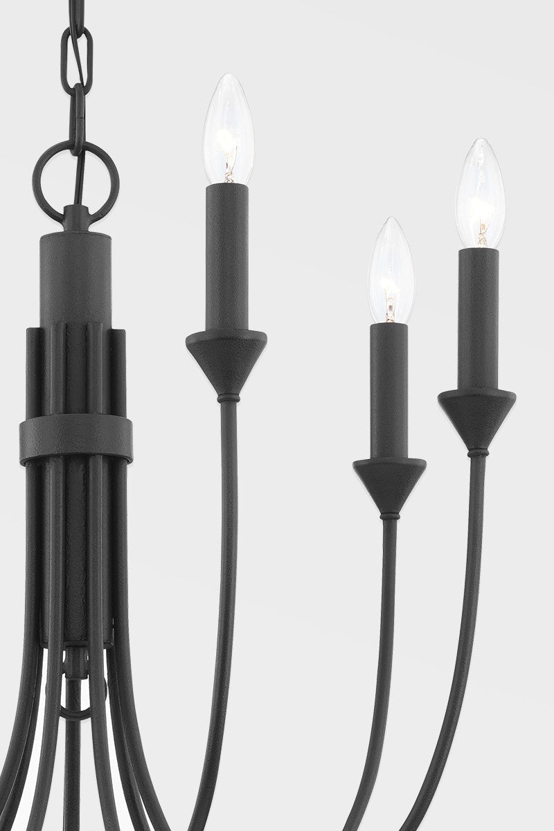 Troy Lighting Canada - F1007-FOR - Seven Light Chandelier - Cate - Forged Iron