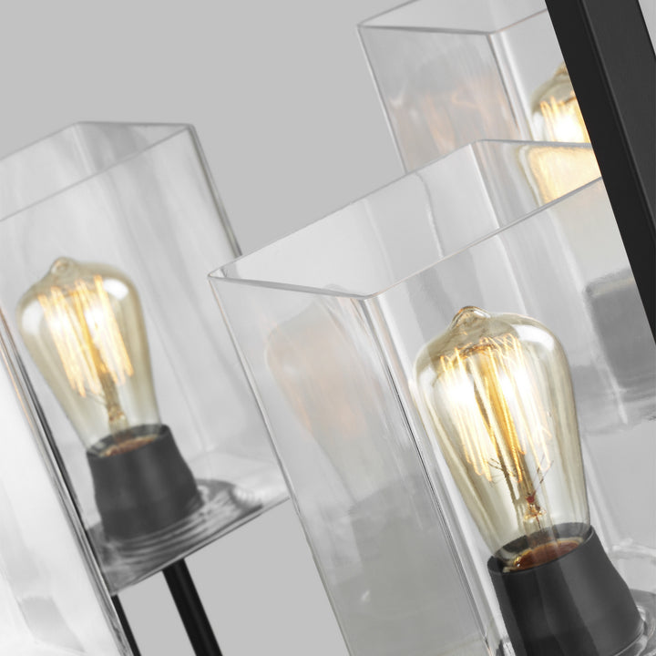 Generation Lighting Canada - 5341504-112 - Four Light Hall / Foyer - Mitte - Midnight Black