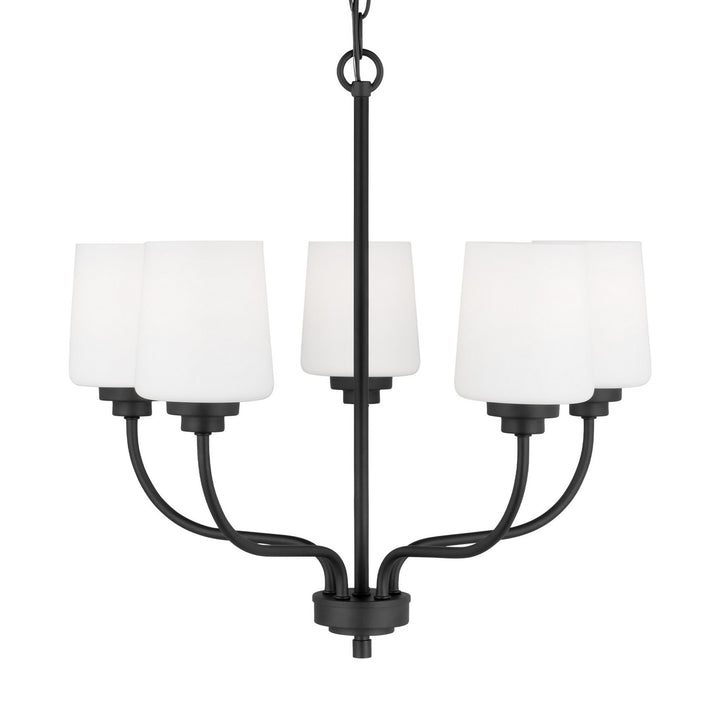 Generation Lighting Canada - 3102805-112 - Five Light Chandelier - Windom - Midnight Black