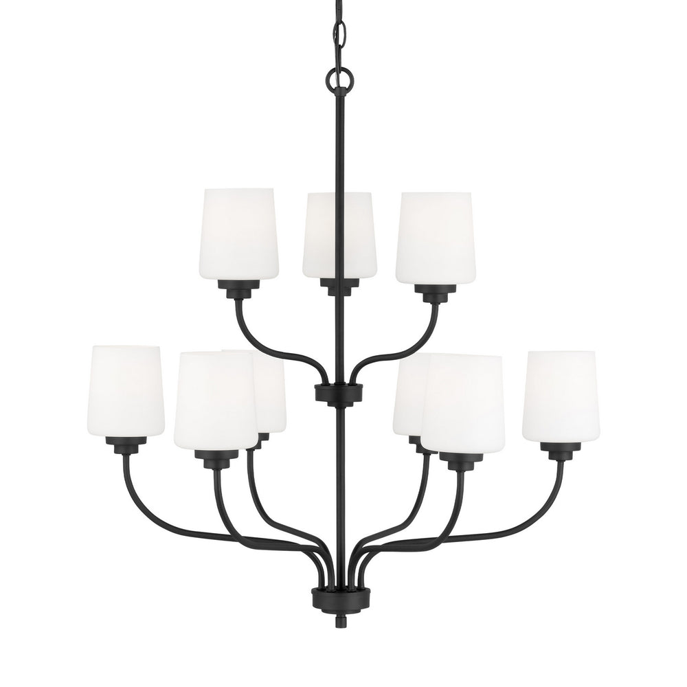 Generation Lighting Canada - 3102809-112 - Nine Light Chandelier - Windom - Midnight Black
