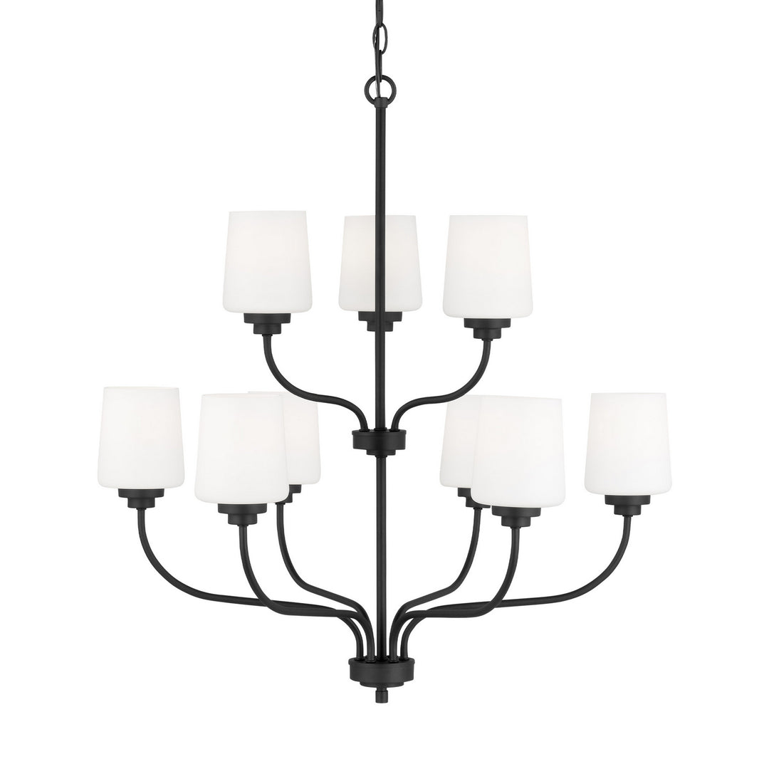 Generation Lighting Canada - 3102809-112 - Nine Light Chandelier - Windom - Midnight Black