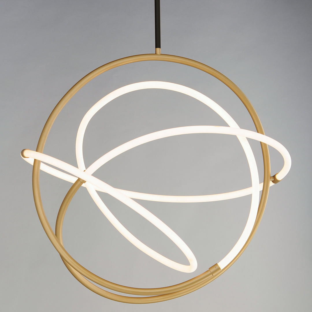 ET2 - E25096-01BKGLD - LED Pendant - Mobius - Black / Gold