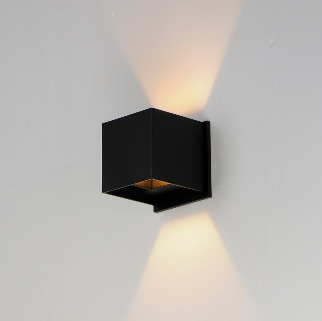 ET2 - E41308-BK - LED Outdoor Wall Sconce - Alumilux Cube - Black