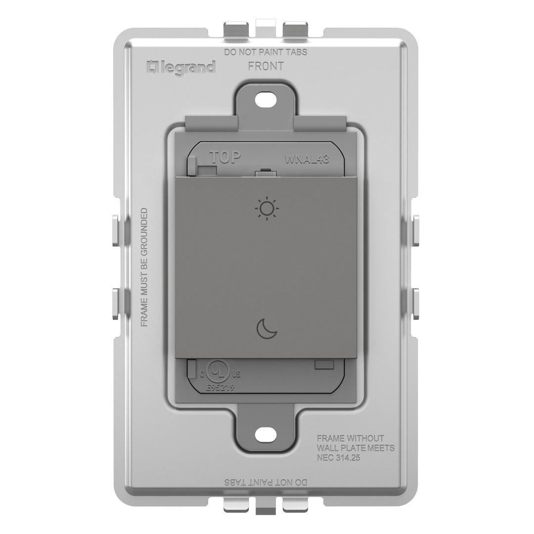 Legrand Canada - WNAL43M1 - Wireless Wake/Sleep Switch - Magnesium