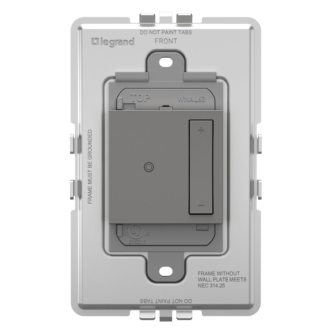 Legrand Canada - WNAL63M1 - Wireless Tru-Universal Dimmer - Magnesium