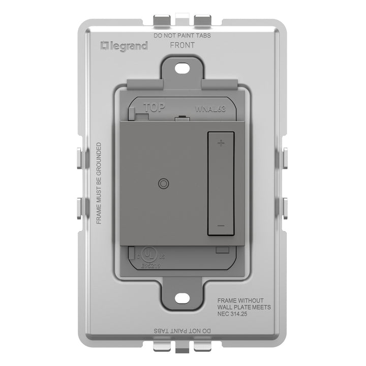 Legrand Canada - WNAL63M1 - Wireless Tru-Universal Dimmer - Magnesium