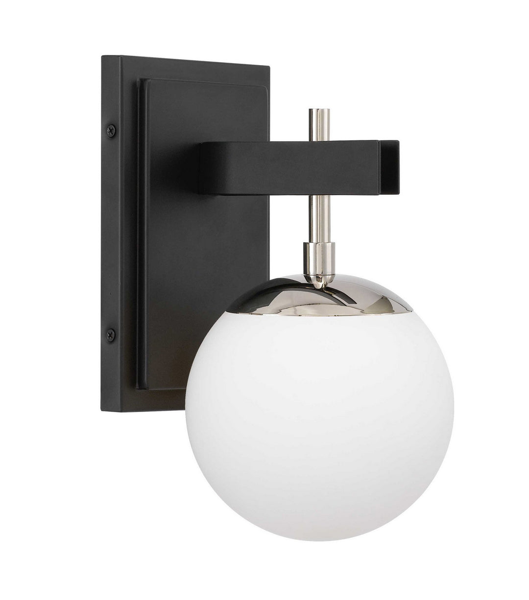 Varaluz - 352B01BLPN - One Light Bath - Allie - Black/Polished Nickel
