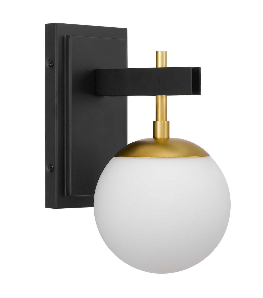 Varaluz - 352B01BLSB - One Light Bath - Allie - Black/Satin Brass