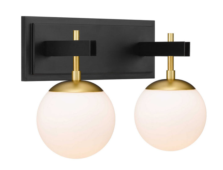 Varaluz - 352B02BLSB - Two Light Bath - Allie - Black/Satin Brass