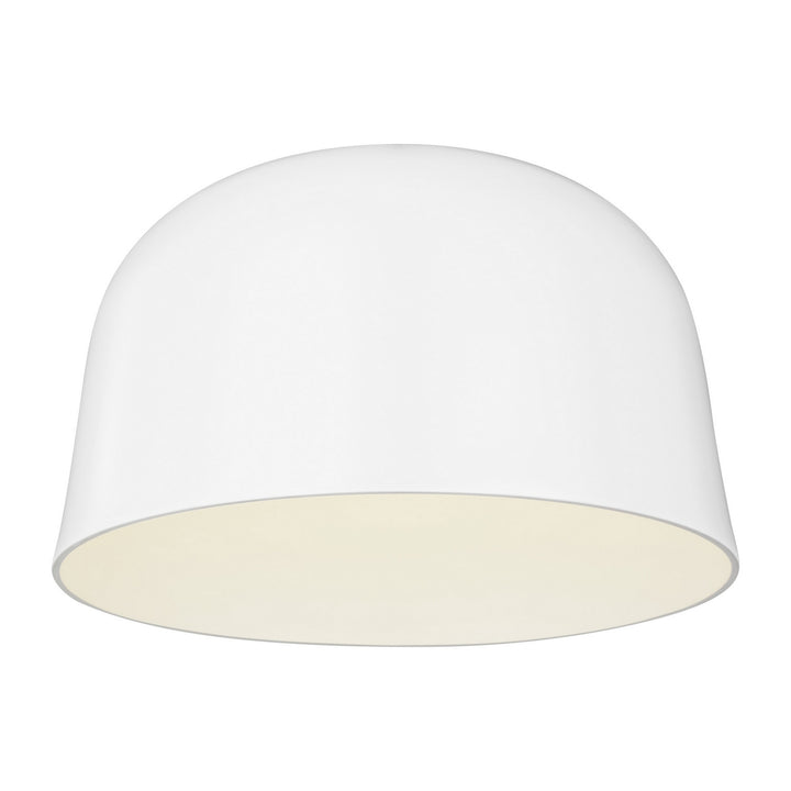 Visual Comfort Modern - 700FMFND15W-LED930 - LED Flush Mount - Foundry - Matte White
