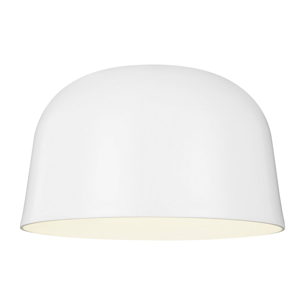 Visual Comfort Modern - 700FMFND15W-LED930-277 - LED Flush Mount - Foundry - Matte White