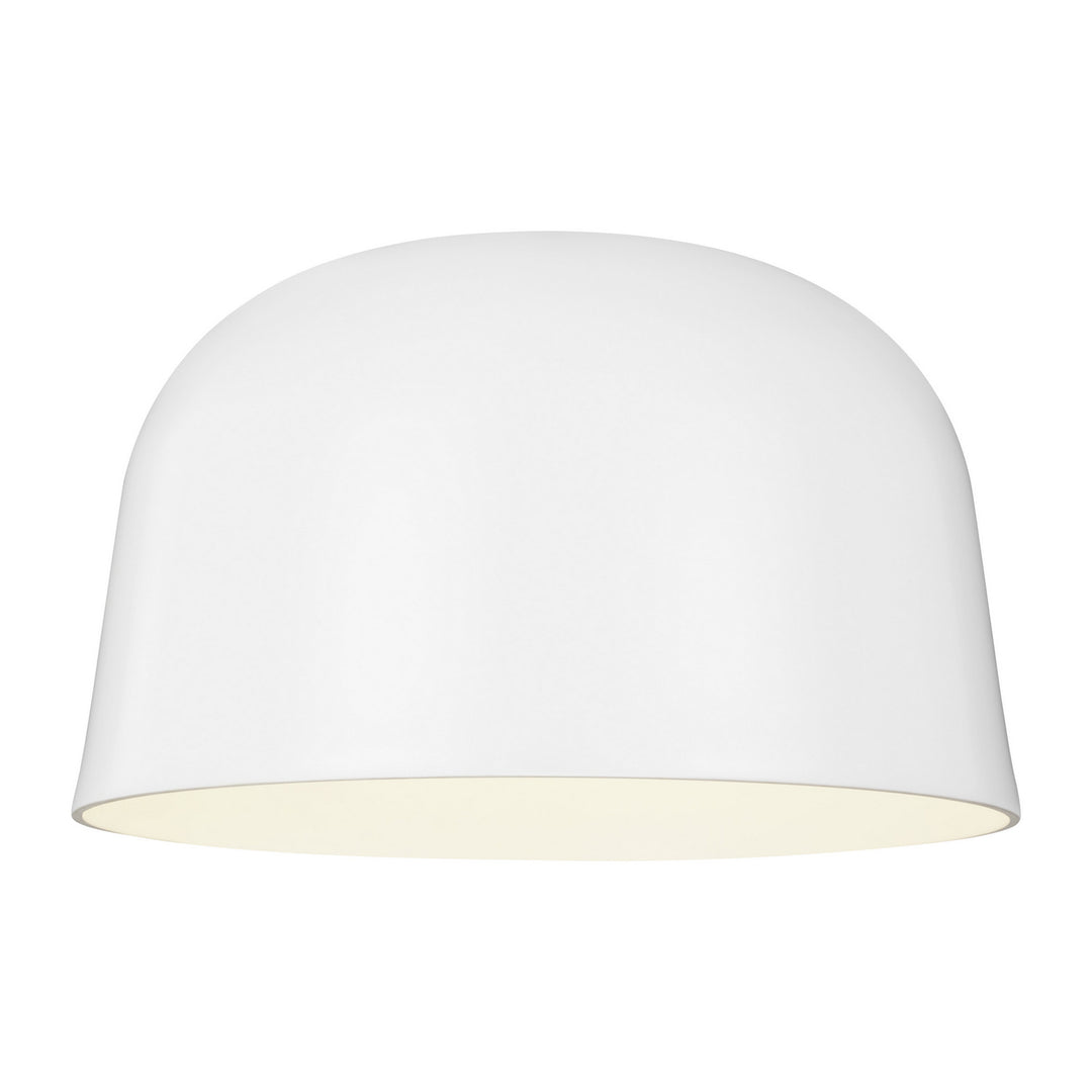 Visual Comfort Modern - 700FMFND15W-LED930-277 - LED Flush Mount - Foundry - Matte White