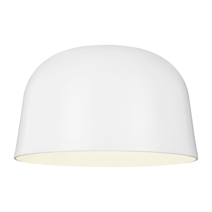 Visual Comfort Modern - 700FMFND15W-LED930-277 - LED Flush Mount - Foundry - Matte White