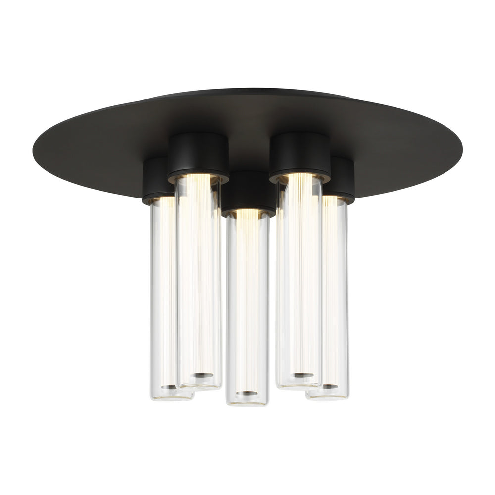 Visual Comfort Modern - 700FMKLA13B-LED927-277 - LED Flush Mount - Kola - Nightshade Black