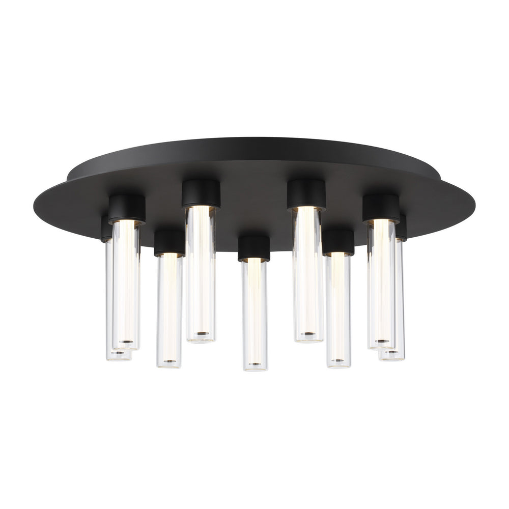 Visual Comfort Modern - 700FMKLA22B-LED927-277 - LED Flush Mount - Kola - Nightshade Black