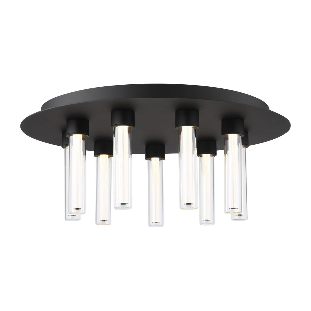 Visual Comfort Modern - 700FMKLA22B-LED927-277 - LED Flush Mount - Kola - Nightshade Black