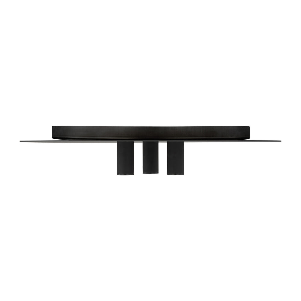 Visual Comfort Modern - 700FMPNT16B-LED930-277 - LED Flush Mount - Ponte - Nightshade Black