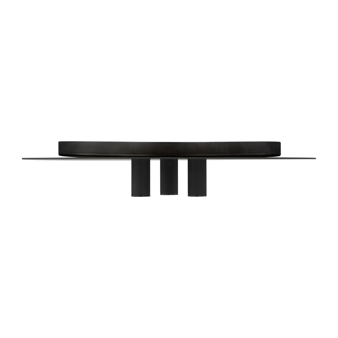 Visual Comfort Modern - 700FMPNT16B-LED930-277 - LED Flush Mount - Ponte - Nightshade Black