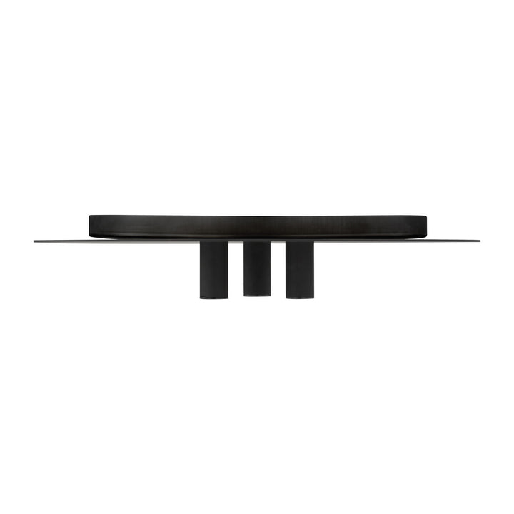 Visual Comfort Modern - 700FMPNT16B-LED930-277 - LED Flush Mount - Ponte - Nightshade Black