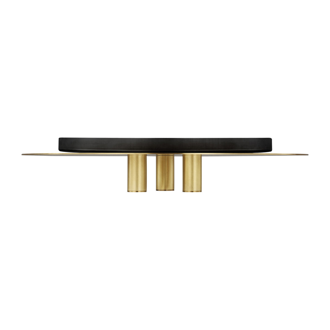 Visual Comfort Modern - 700FMPNT16NB-LED930-277 - LED Flush Mount - Ponte - Natural Brass