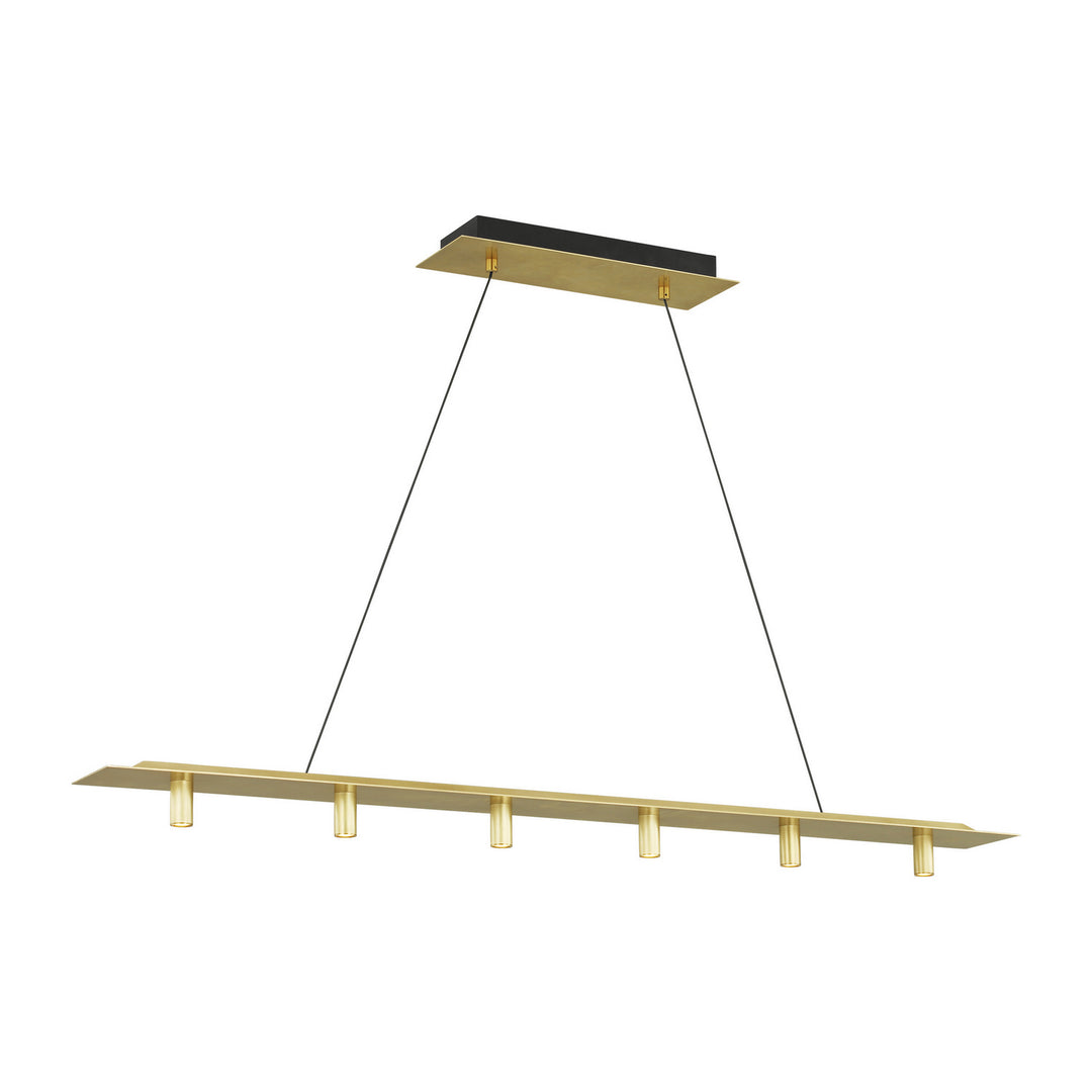 Visual Comfort Modern - 700LSPNT50NB-LED930-277 - LED Linear Suspension - Ponte - Natural Brass