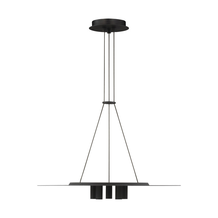 Visual Comfort Modern - 700TDPNT22B-LED930-277 - LED Pendant - Ponte - Nightshade Black