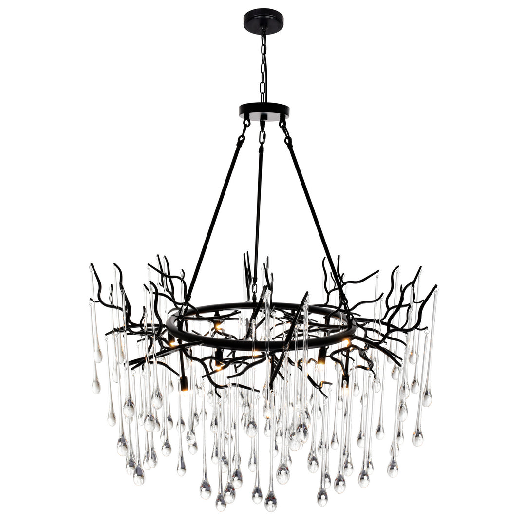 CWI Lighting Canada - 1094P43-12-101 - 12 Light Chandelier - Anita - Black