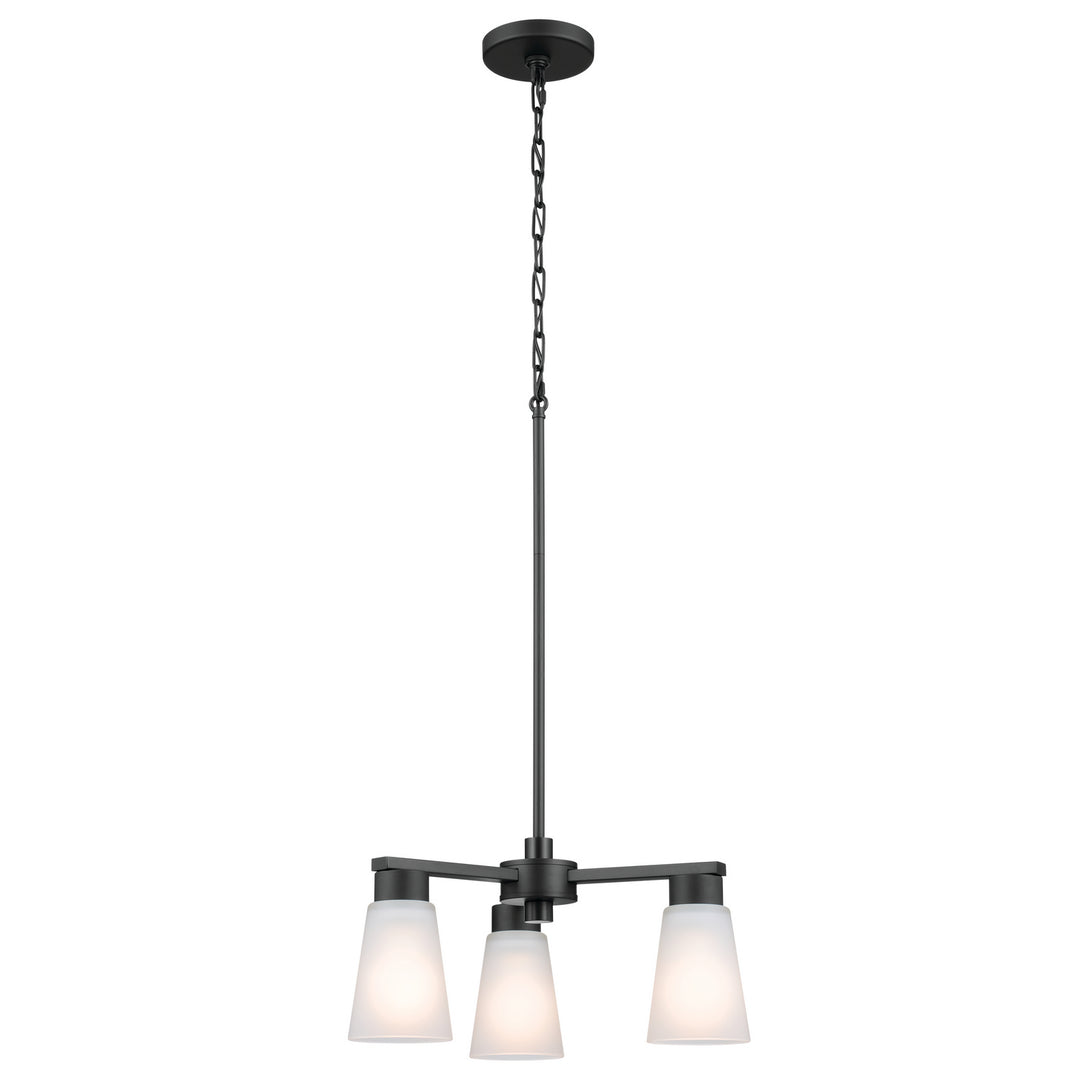 Kichler Canada - 52435BK - Three Light Chandelier - Stamos - Black