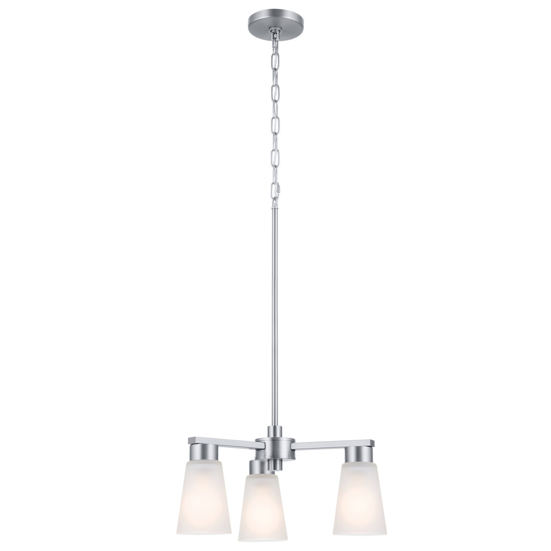 Kichler Canada - 52435NI - Three Light Chandelier - Stamos - Brushed Nickel