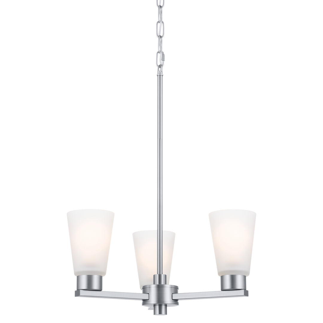 Kichler Canada - 52435NI - Three Light Chandelier - Stamos - Brushed Nickel