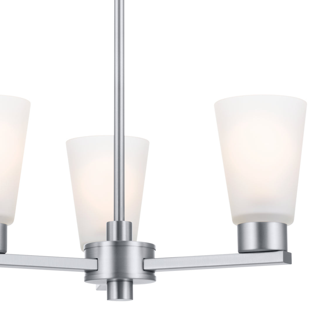 Kichler Canada - 52435NI - Three Light Chandelier - Stamos - Brushed Nickel