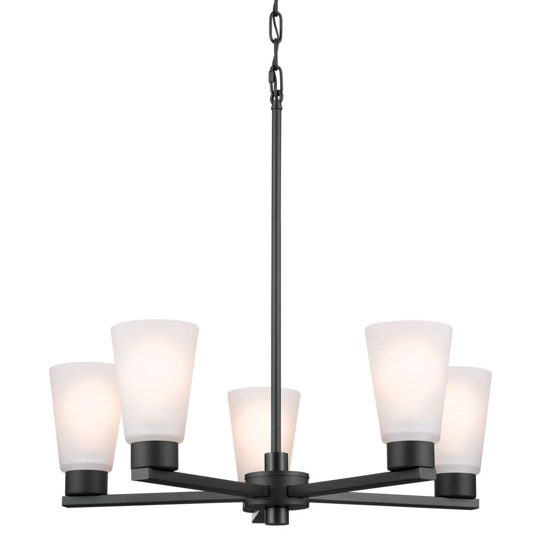 Kichler Canada - 52436BK - Five Light Chandelier - Stamos - Black