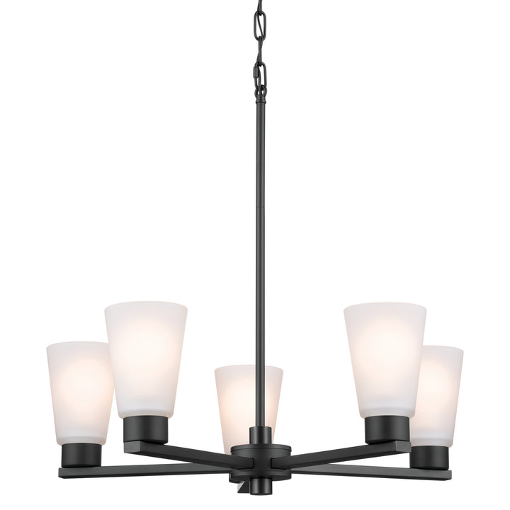 Kichler Canada - 52436BK - Five Light Chandelier - Stamos - Black