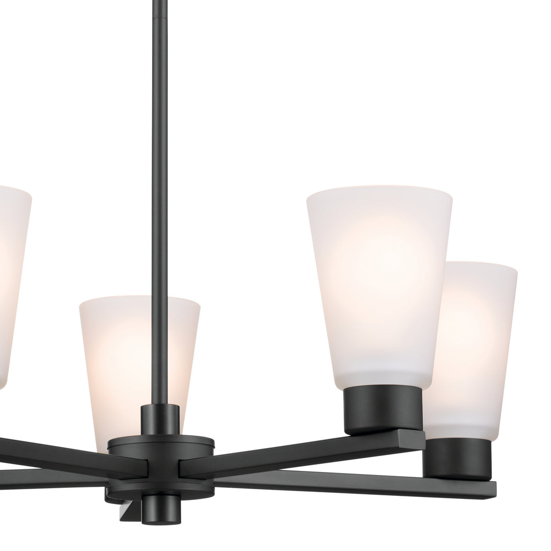 Kichler Canada - 52436BK - Five Light Chandelier - Stamos - Black