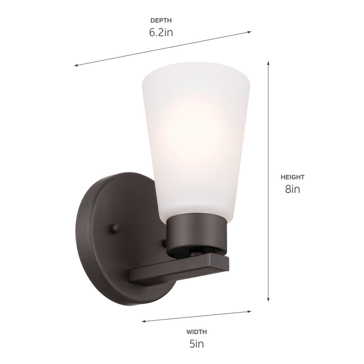 Kichler Canada - 52437OZ - One Light Wall Sconce - Stamos - Olde Bronze