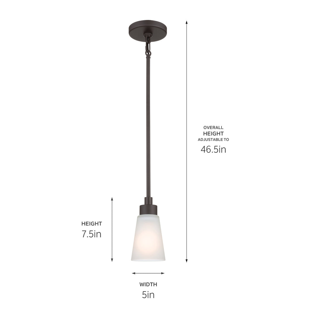 Kichler Canada - 52444OZ - One Light Mini Pendant - Erma - Olde Bronze