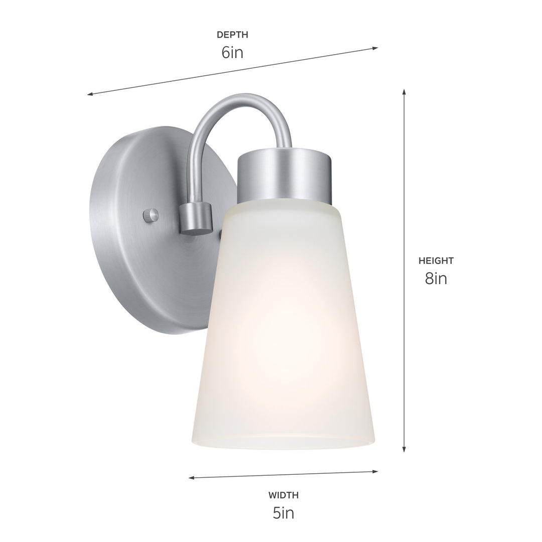 Kichler Canada - 52445NI - One Light Wall Sconce - Erma - Brushed Nickel