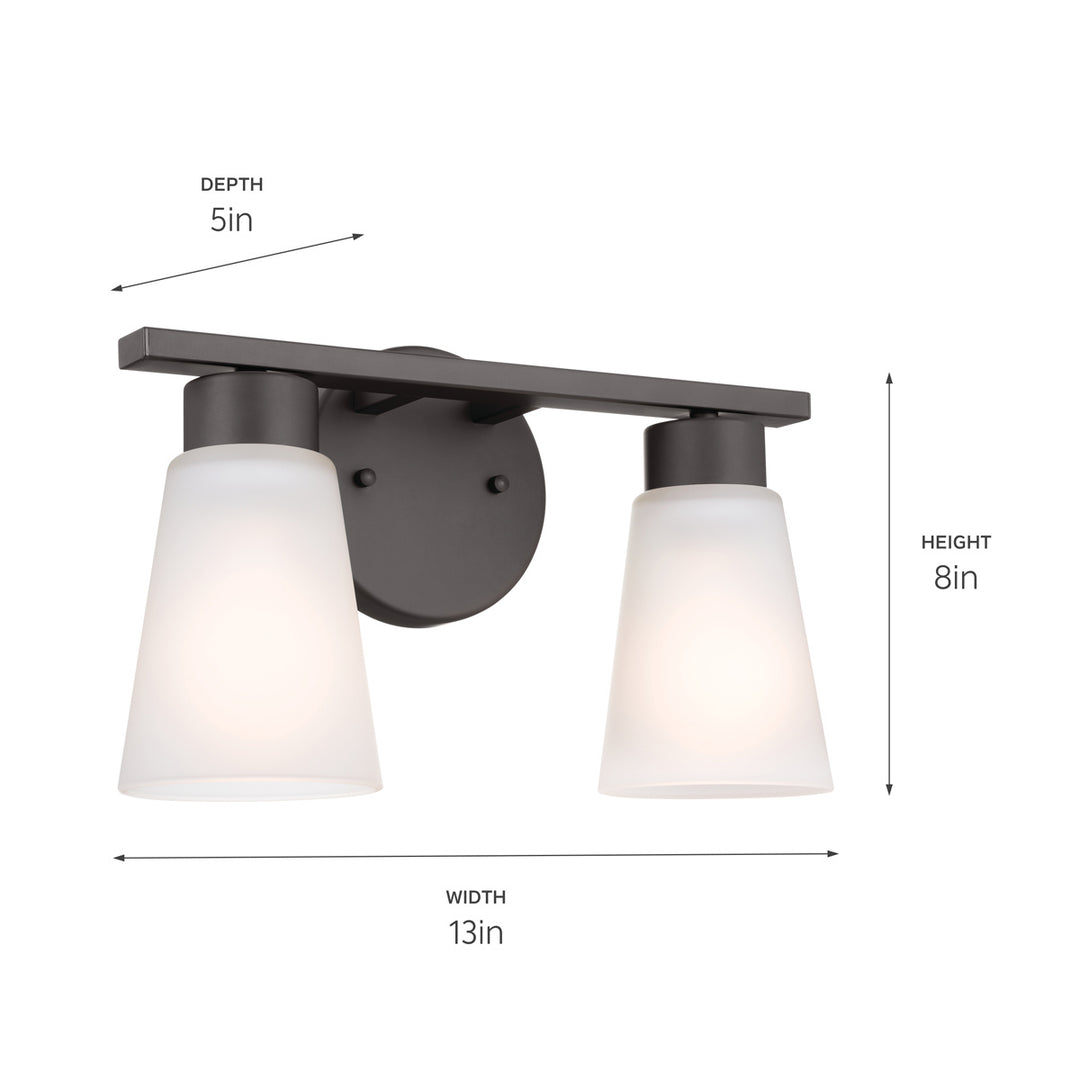 Kichler Canada - 55120OZ - Two Light Bath - Stamos - Olde Bronze