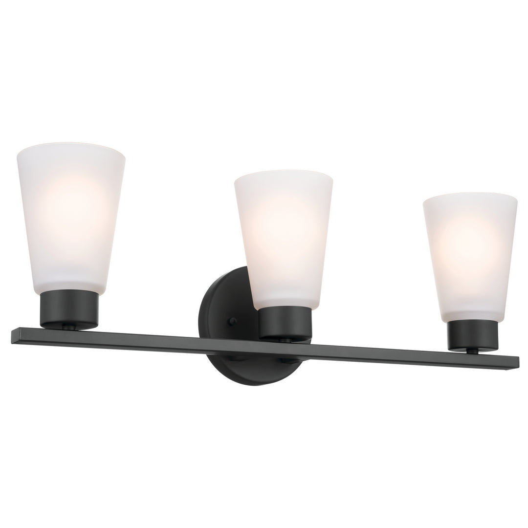 Kichler Canada - 55121BK - Three Light Bath - Stamos - Black