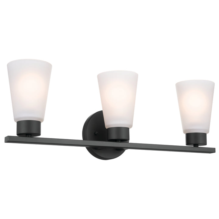 Kichler Canada - 55121BK - Three Light Bath - Stamos - Black