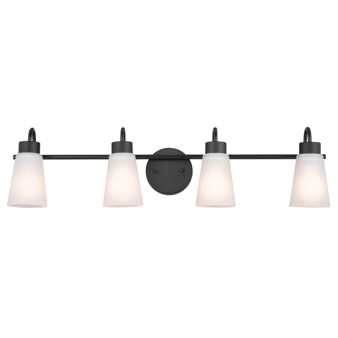 Kichler Canada - 55127BK - Four Light Bath - Erma - Black