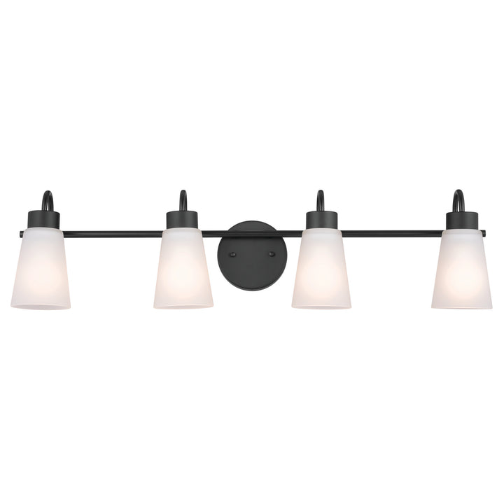 Kichler Canada - 55127BK - Four Light Bath - Erma - Black