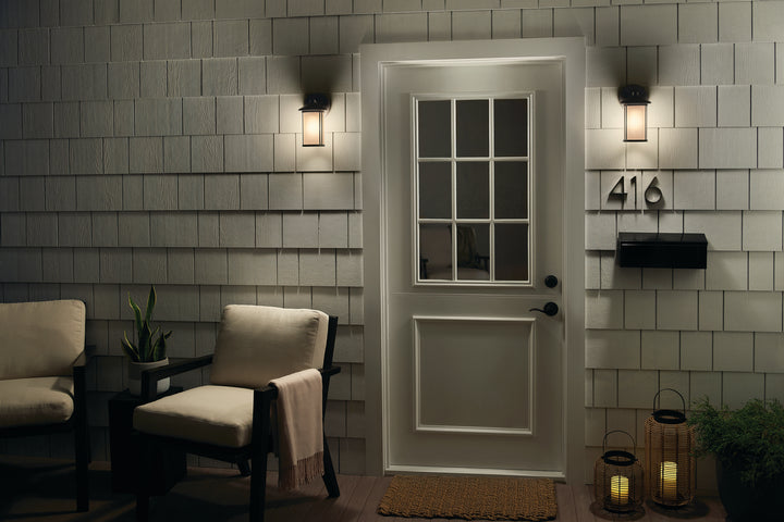 Kichler Canada - 59098BA - One Light Outdoor Wall Mount - Lombard - Brushed Aluminum